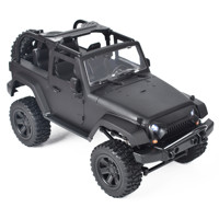 R/C auto  Jeep, 1/14 2,4 GHz 4WD, RTR - čierny otvorená strecha